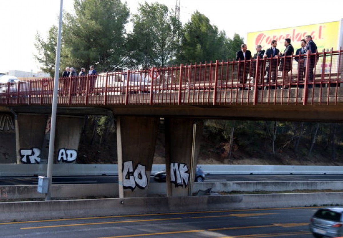 El pont de la C-58, entre Sabadell i Terrassa