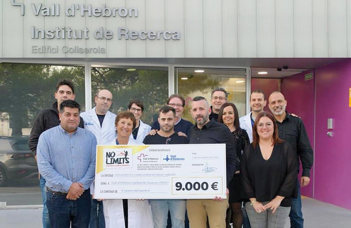 L'associació No Limits ha fet una donació de 9.000 € a la Vall d'Hebron