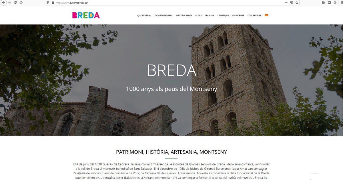 Breda disposa d'un web per promocionar-se turísticament
