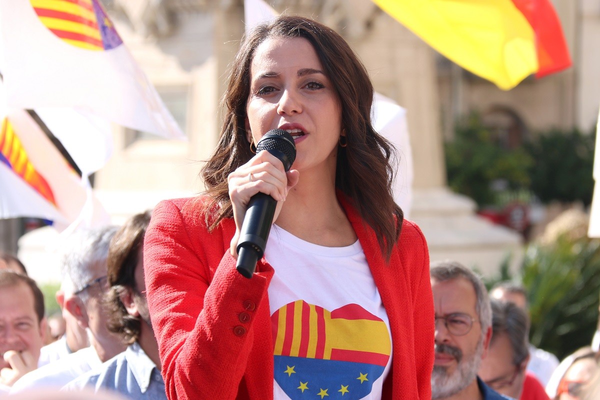 Inés Arrimadas, en un acte electoral-