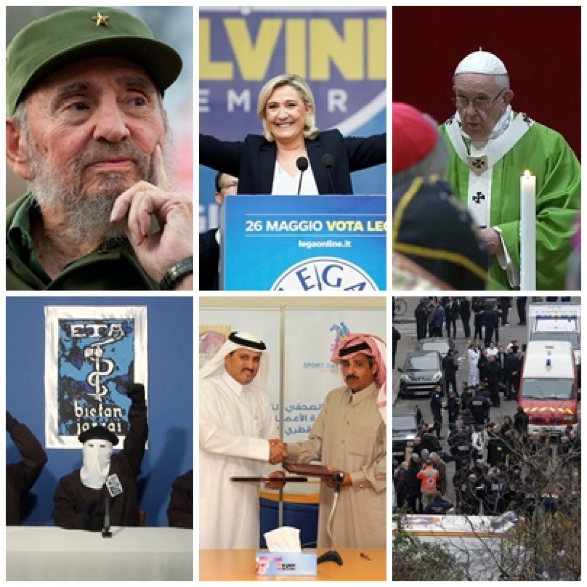 Castro, Le Pen o el Papa Francesc han estat alguns dels protagonistes dels darrers 10 anys.