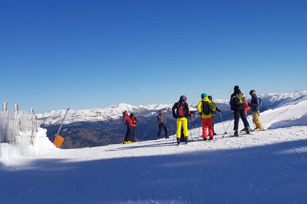 Esquiadors a les pistes de Port Ainé el passat divendres