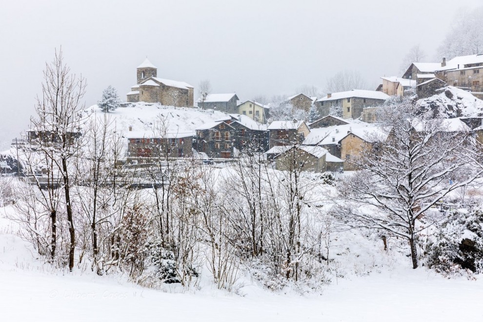 Imatge nadalenca de Capdella sota la neu