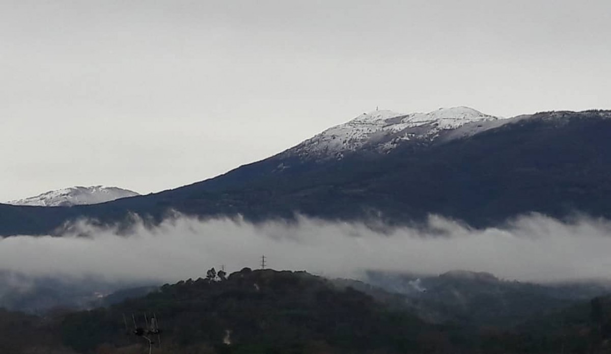 Primera nevada de l'any al Montseny