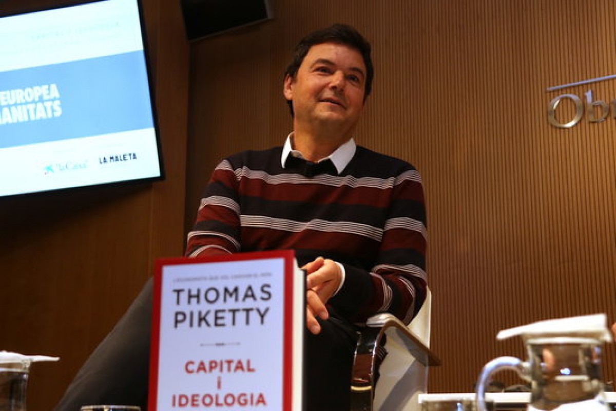 Thomas Piketty aquest divendres al Palau Macaya.