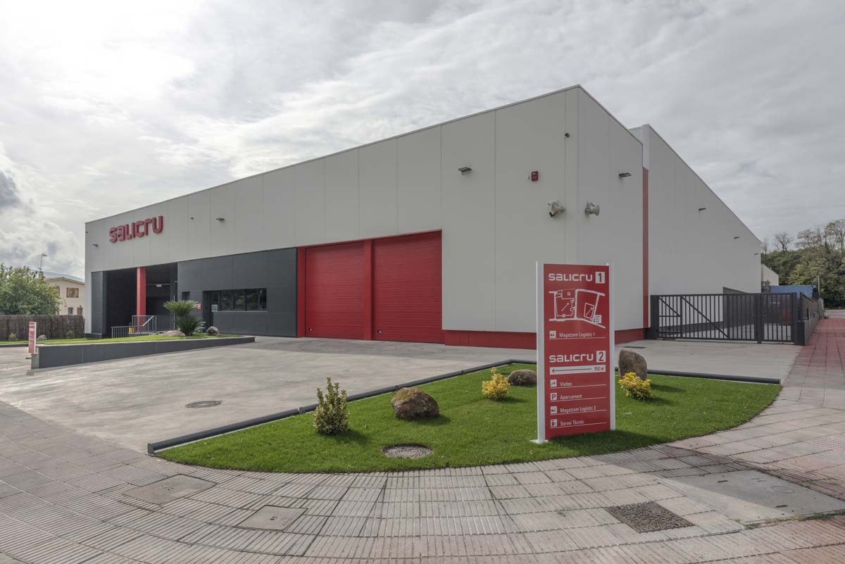 Vista general del magatzem de l'empresa Salicru inaugurat el 2019 a Santa Maria de Palautordera