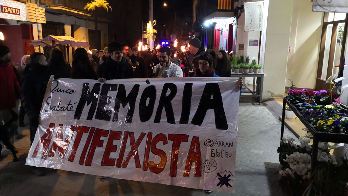 Marxa de torxes en homenatge del 60è aniversari de l'assassinat de Quico Sabaté a Sant Celoni