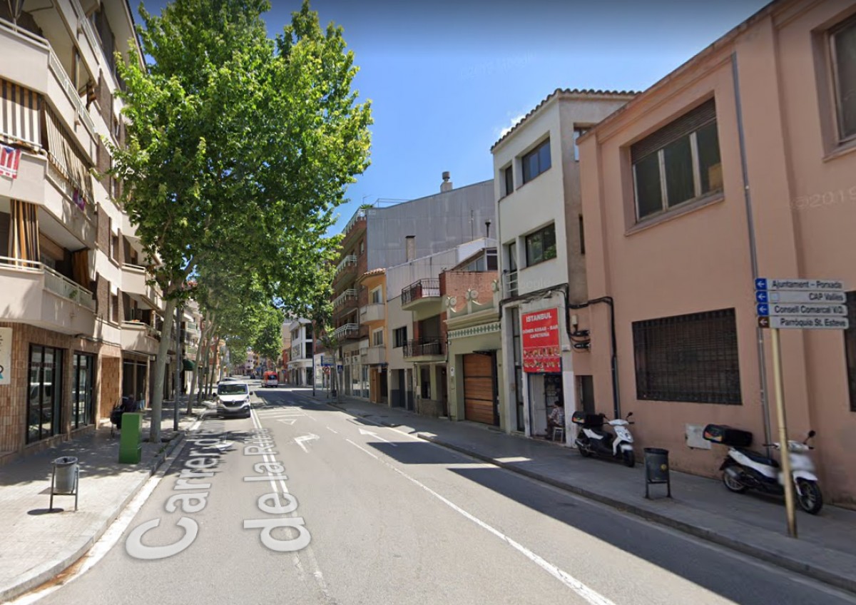 El punt del carrer d'Enric Prat de la Riba on es plantaran els arbres.