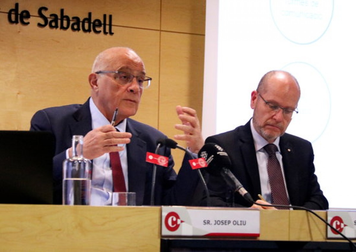 El president del Banc Sabadell, Josep Oliu 