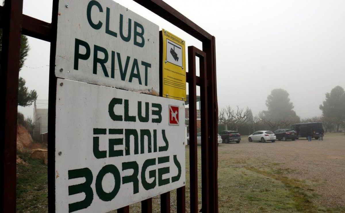 L'accés al Club de Tennis Borges Blanques