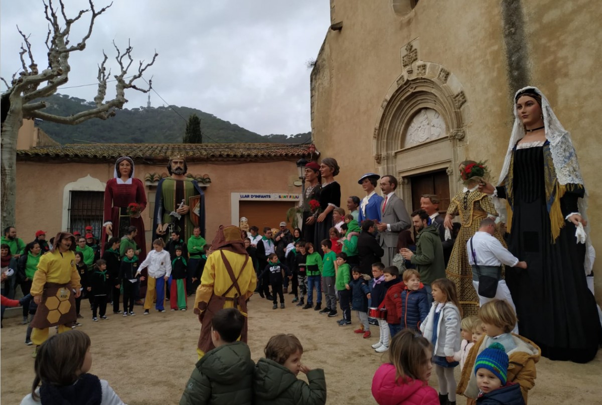 Els Gegants de Rubí, presents a la Festa Major d'hivern de Cabrera de Mar