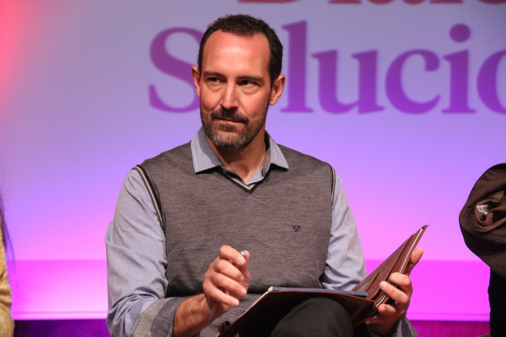 Jaume Moya, en un acte recent de campanya