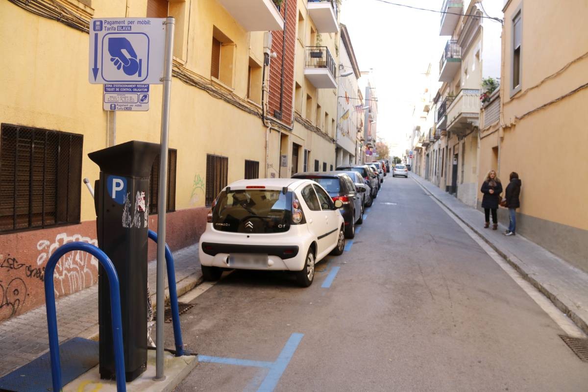 Zona blava a Mataró, un dels municipis a qui afectaria la mesura