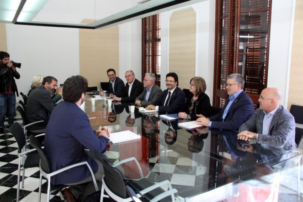 Reunió entre representants del Govern i els alcaldes que formen part del Pacte per a les infraestructures del Camp de Tarragona