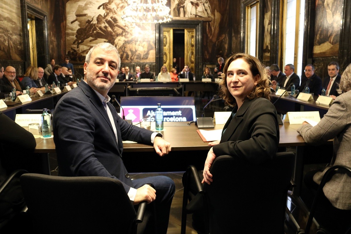 Ada Colau i Jaume Collboni, en una imatge d'arxiu