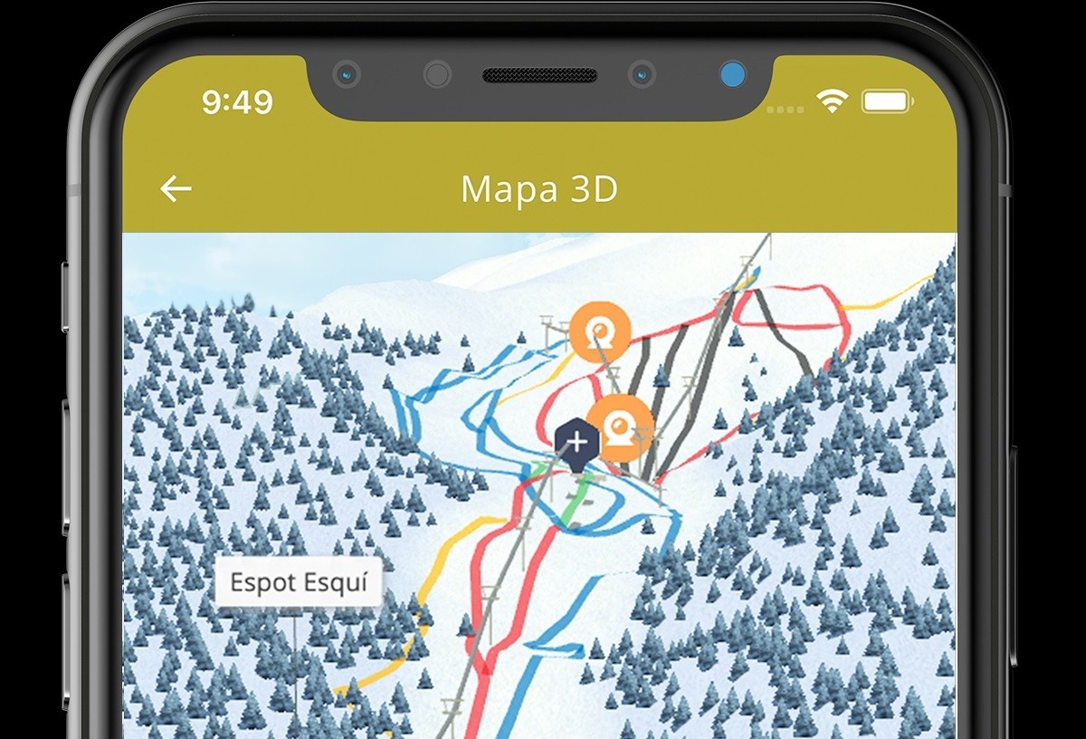 Imatge dels nous mapes 3D que apareixen a les aplicacions d'FGC