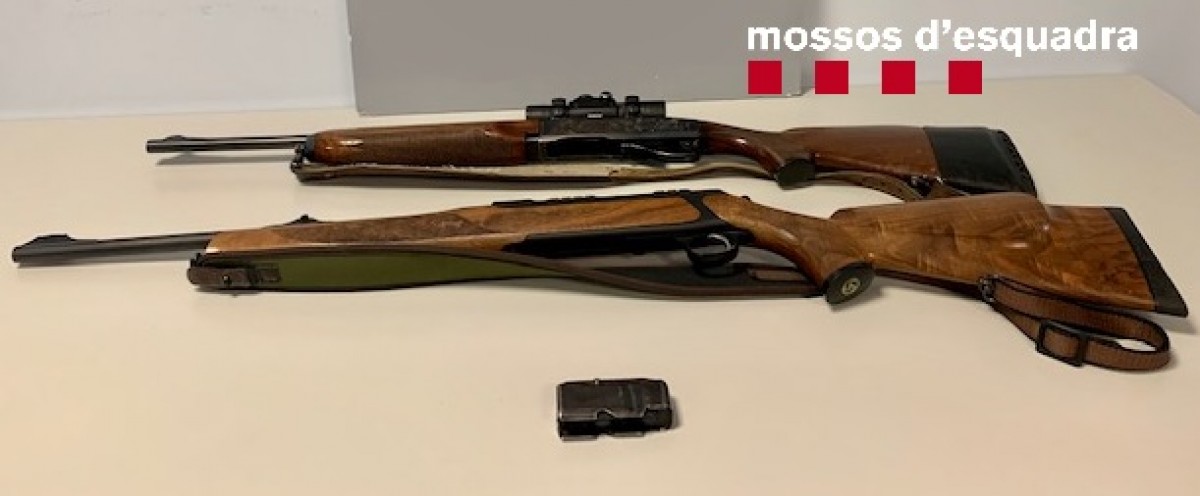 Les armes de foc comissades pels Mossos d'Esquadra.