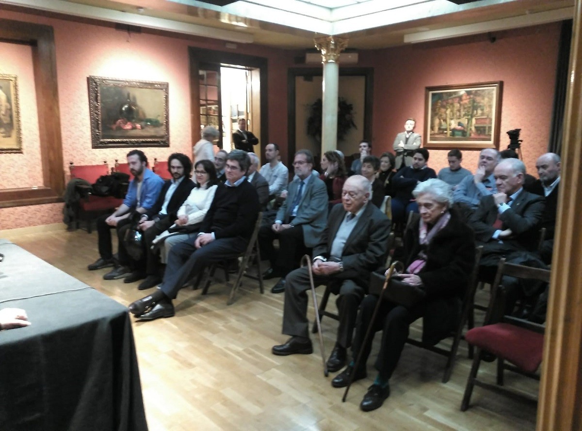 L'expresident Pujol acompanyat de Marta Ferrusola, al Reial Cercle Artístic.