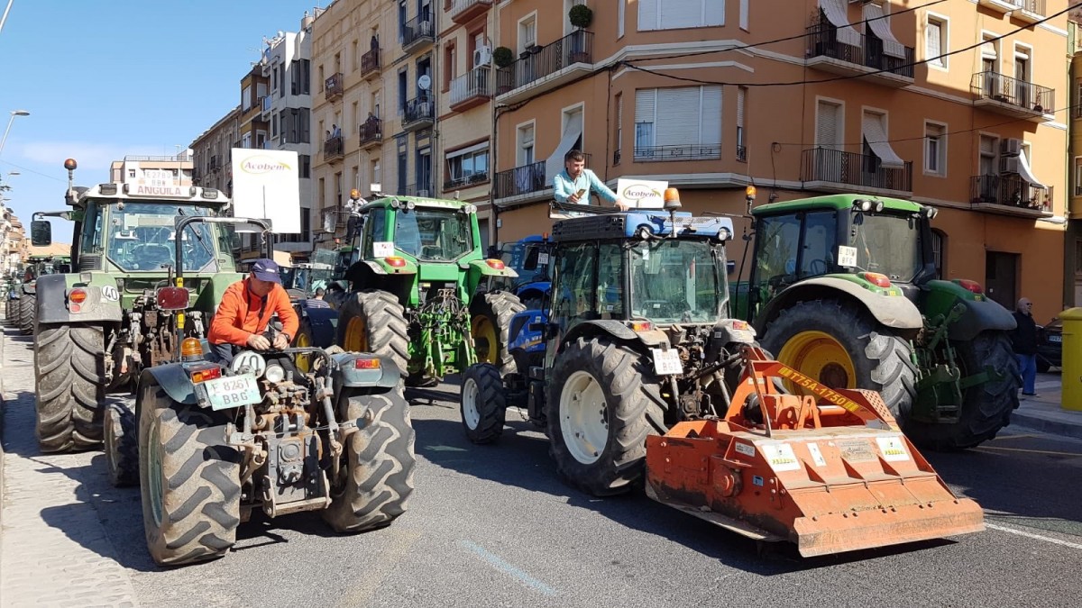Manifestació de pagesos a Tortosa este febrer