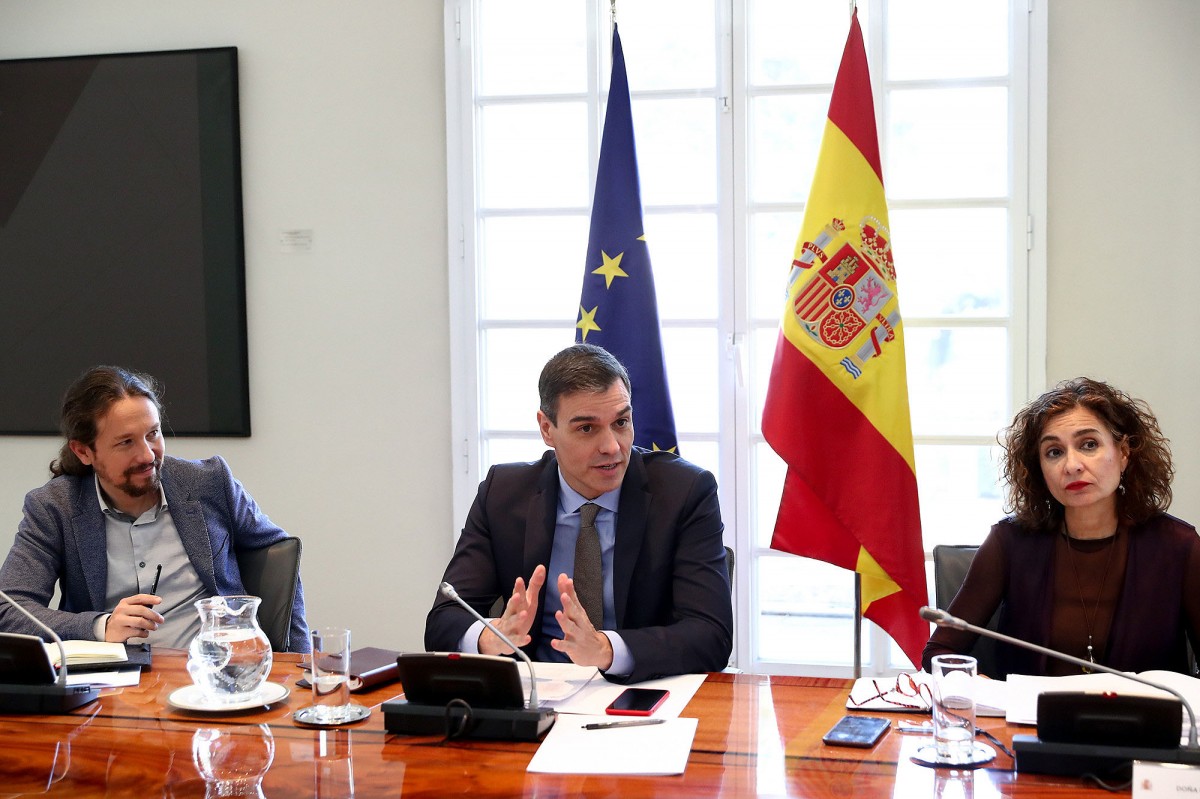 Sánchez, Iglesias i Montero a la comissió d'agricultura celebrada aquest dilluns