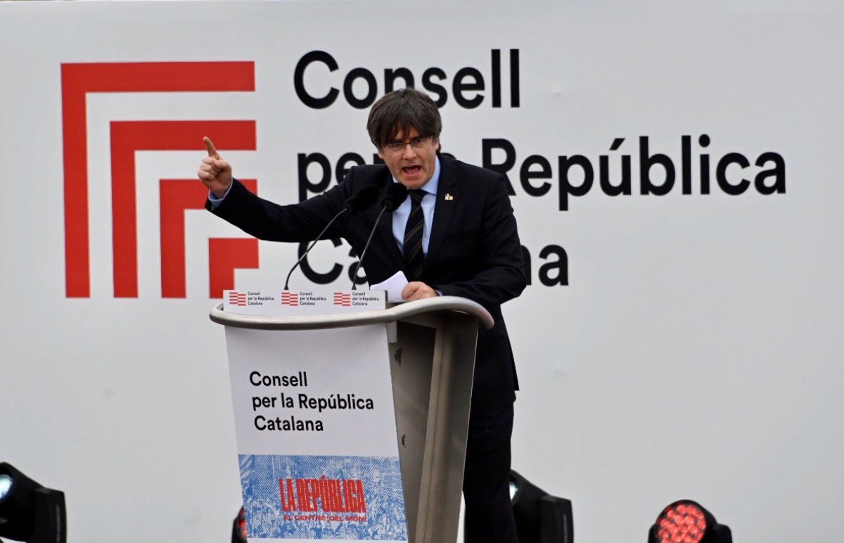 Carles Puigdemont, aquest dissabte a Perpinyà
