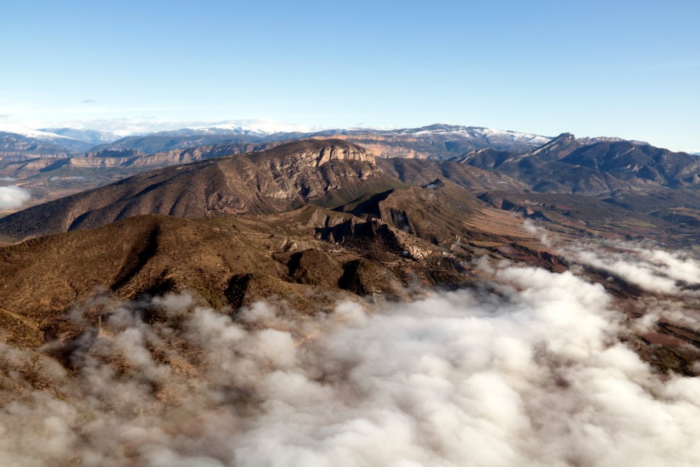 Vista aèria del territori Geoparc a la Conca de Tremp