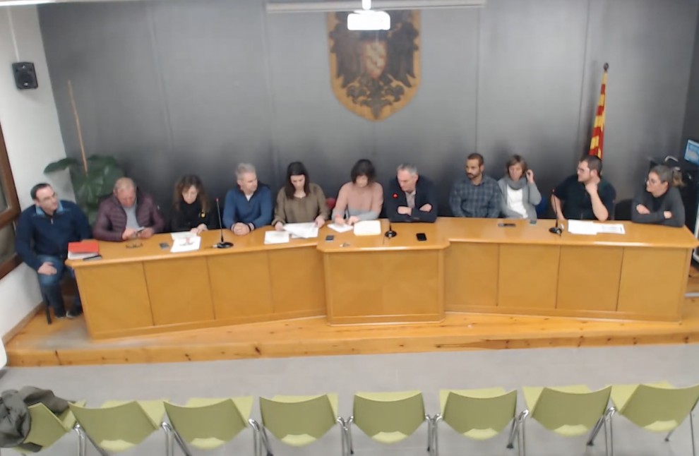 Imatge del ple municipal del passat dijous
