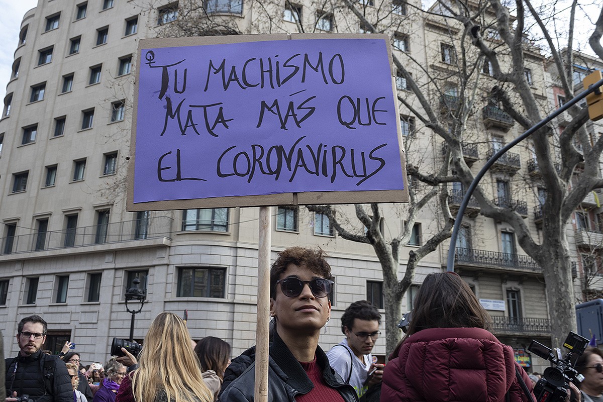 Manifestació del 8 de març a Barcelona