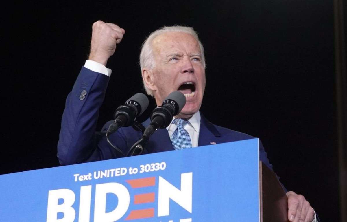 Joe Biden durant la campanya electoral