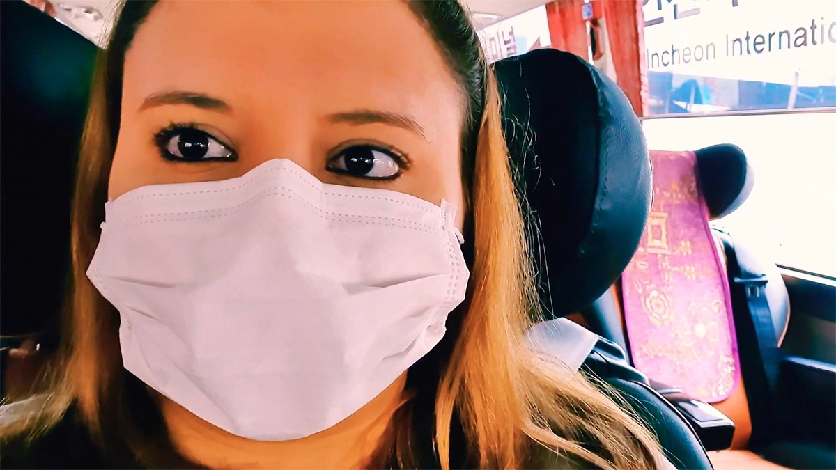 Laia Pellicer a punt de sortir de Corea del Sud en plena crisi pel coronavirus
