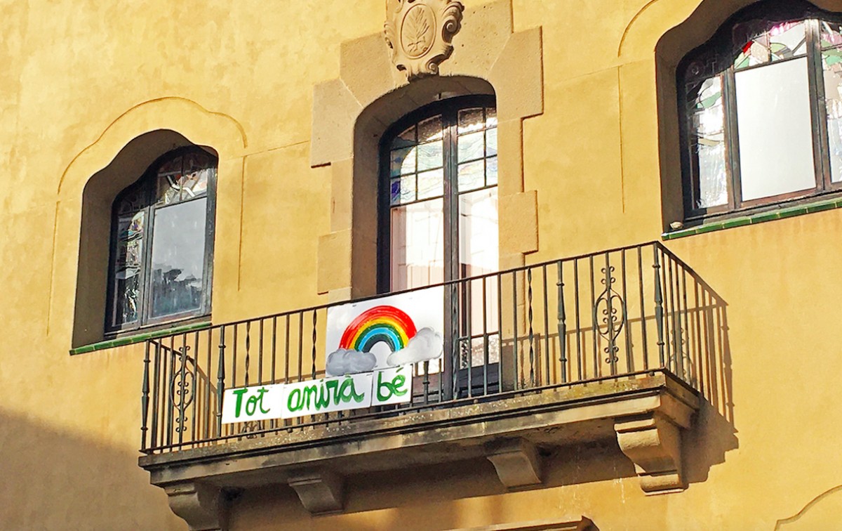 L'Ajuntament de Súria se suma al «Tot anirà bé» i convida tothom a penjar pancartes amb aquest lema