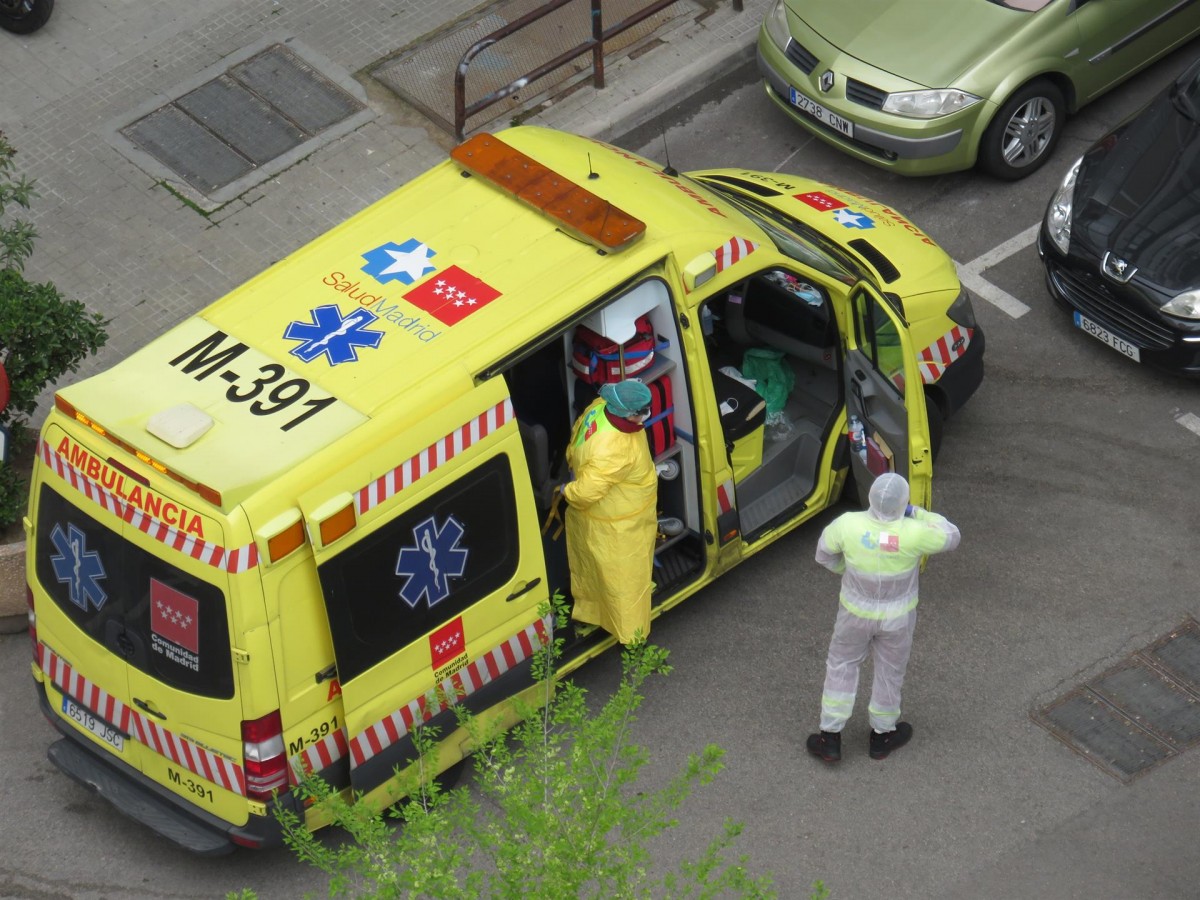 Una ambulància de Madrid, en una imatge d'arxiu