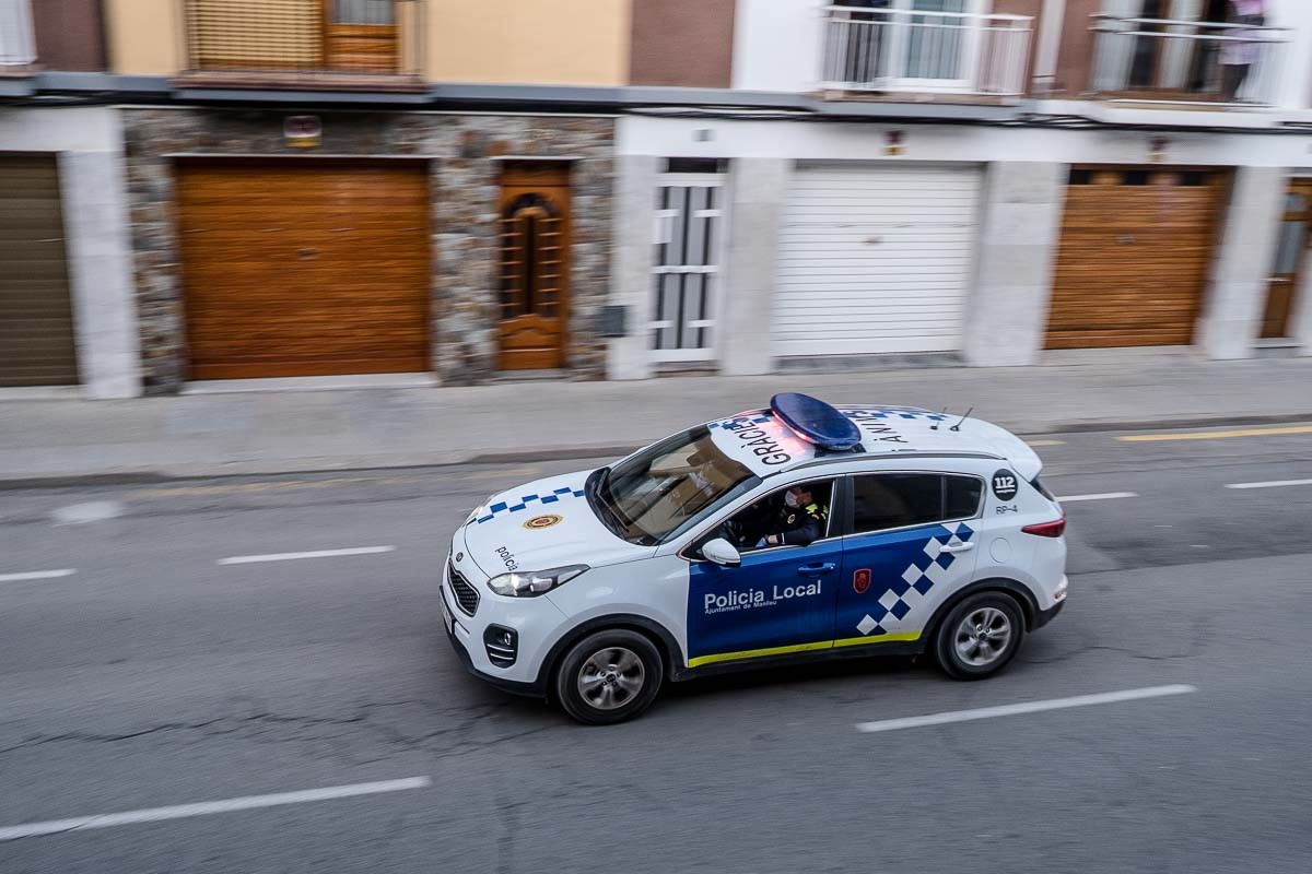 Un cotxe de la Policia Local de Manlleu