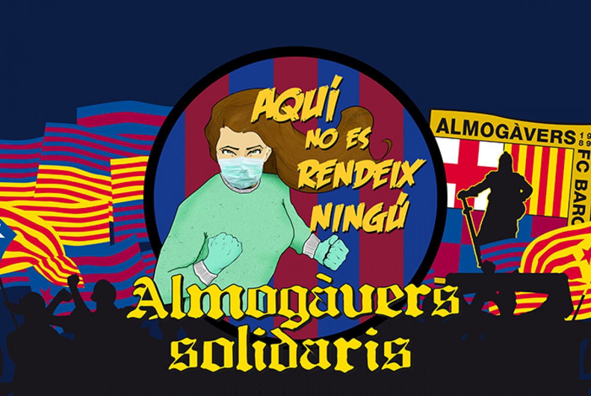 Imatge de la campanya solidrària de la Penya Almogàvers.