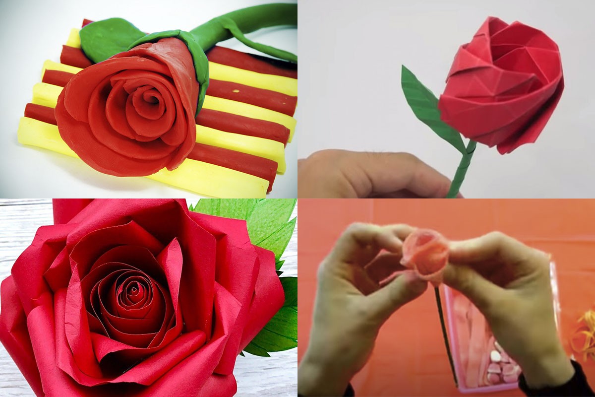 Idees originals per fer una rosa de Sant Jordi a mà