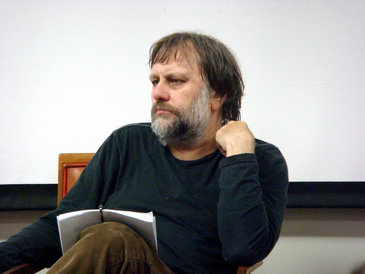 El filòsof Slavoj Zizek en una de les seves conferències