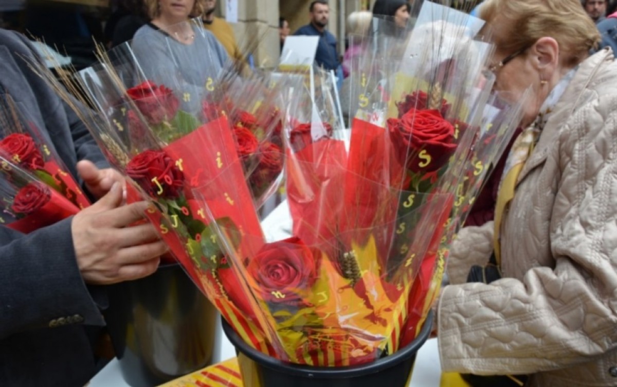 Una parada de roses a Berga (arxiu).