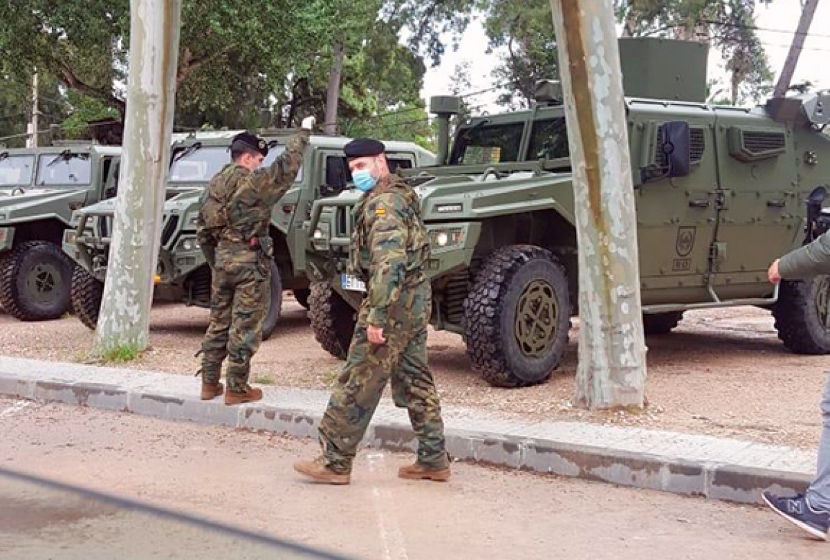 Els soldats s'han dirigit a la comissaria del CNP.