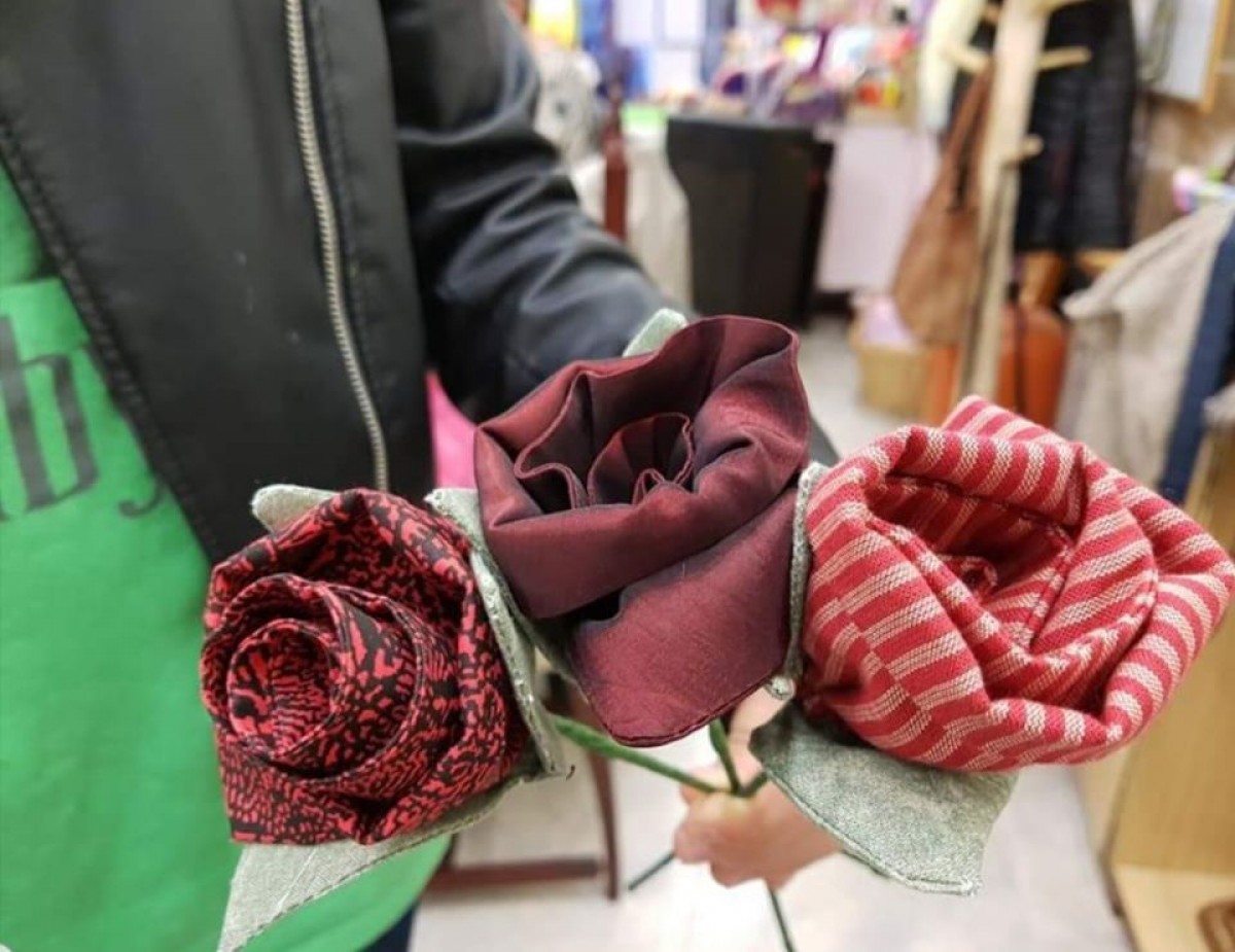Les roses solidàries de Ginkgo.