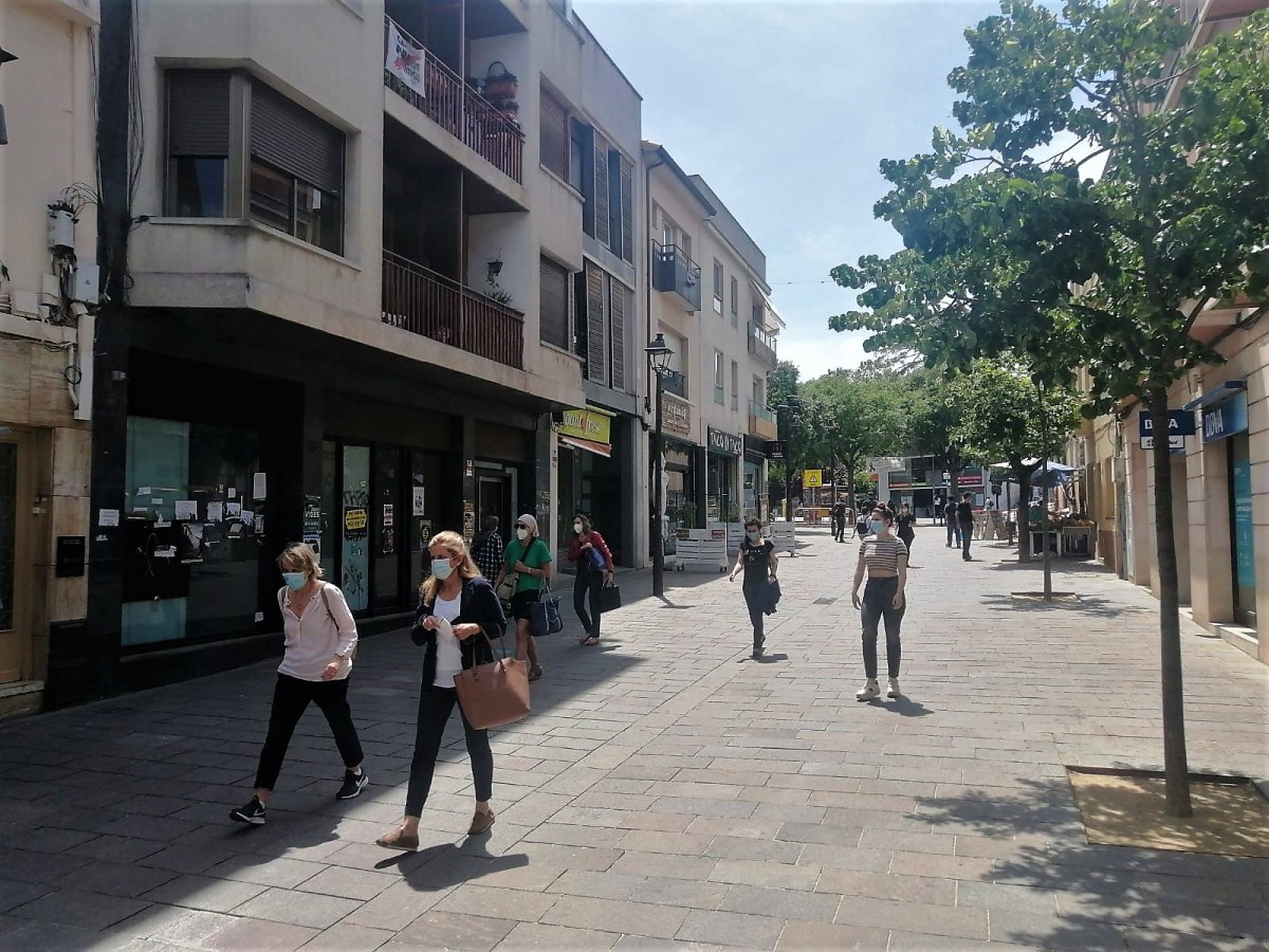 Carrers del centre de Sant Cugat. 