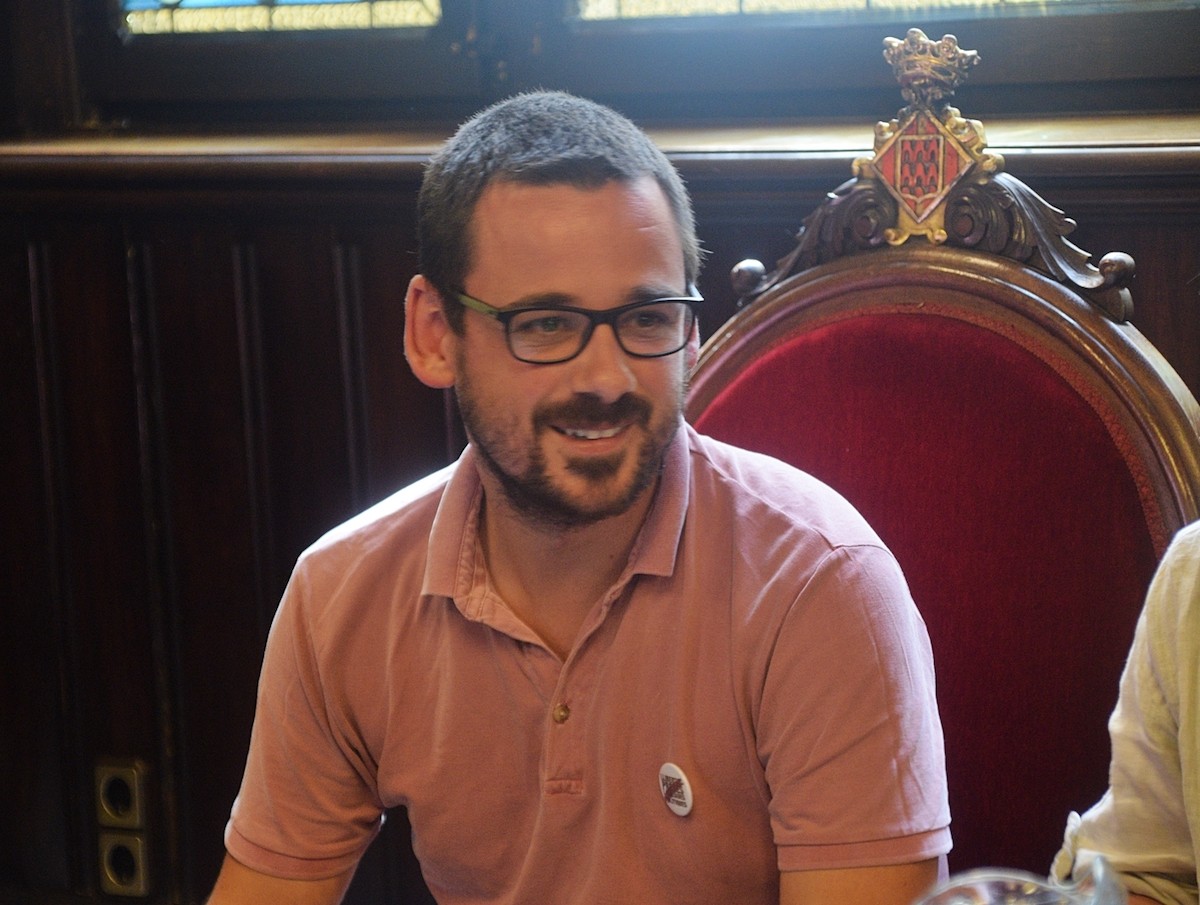 El cap de l’oposició i portaveu del grup municipal de Guanyem Girona, Lluc Salellas.