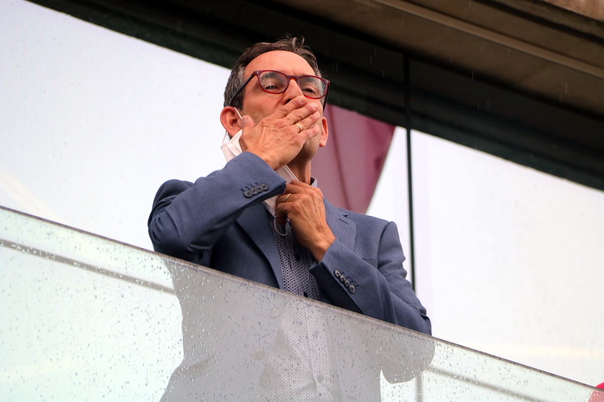 Joan Carles Batanés quan s'acomiadava de l'alcaldia després de la moció de censura, el 2020