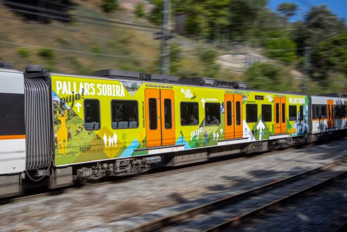 Tren vinilat amb la campanya del Pallars Sobirà