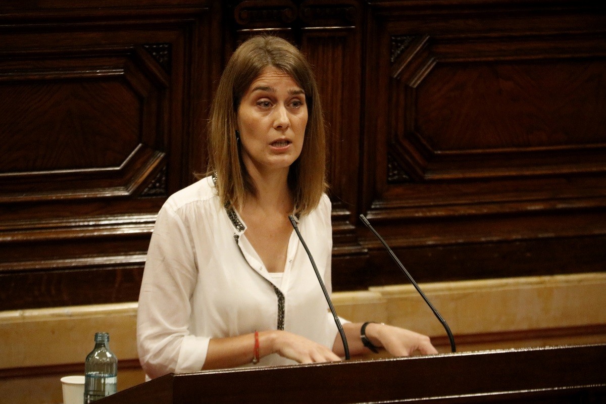 La presidenta del grup parlamentari dels comuns, Jéssica Albiach, al Parlament