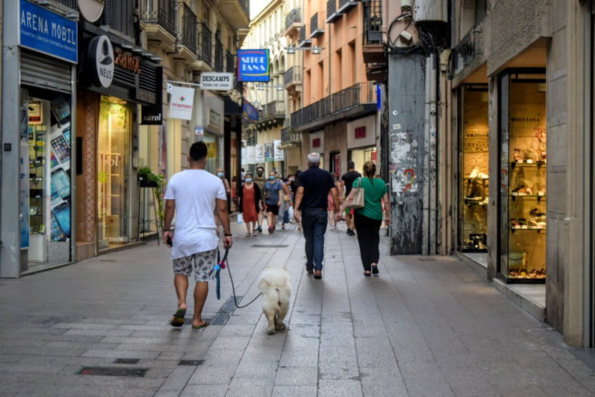 El carrer Major de Lleida.