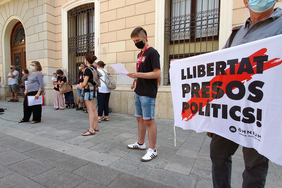 L'acció duta a terme a la plaça Sant Roc