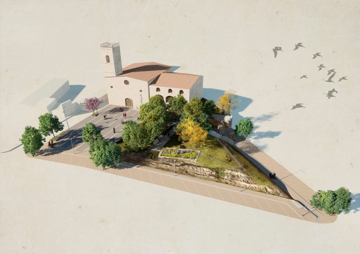 Projecte d'urbanització de la plaça de l'Església d'Avià.