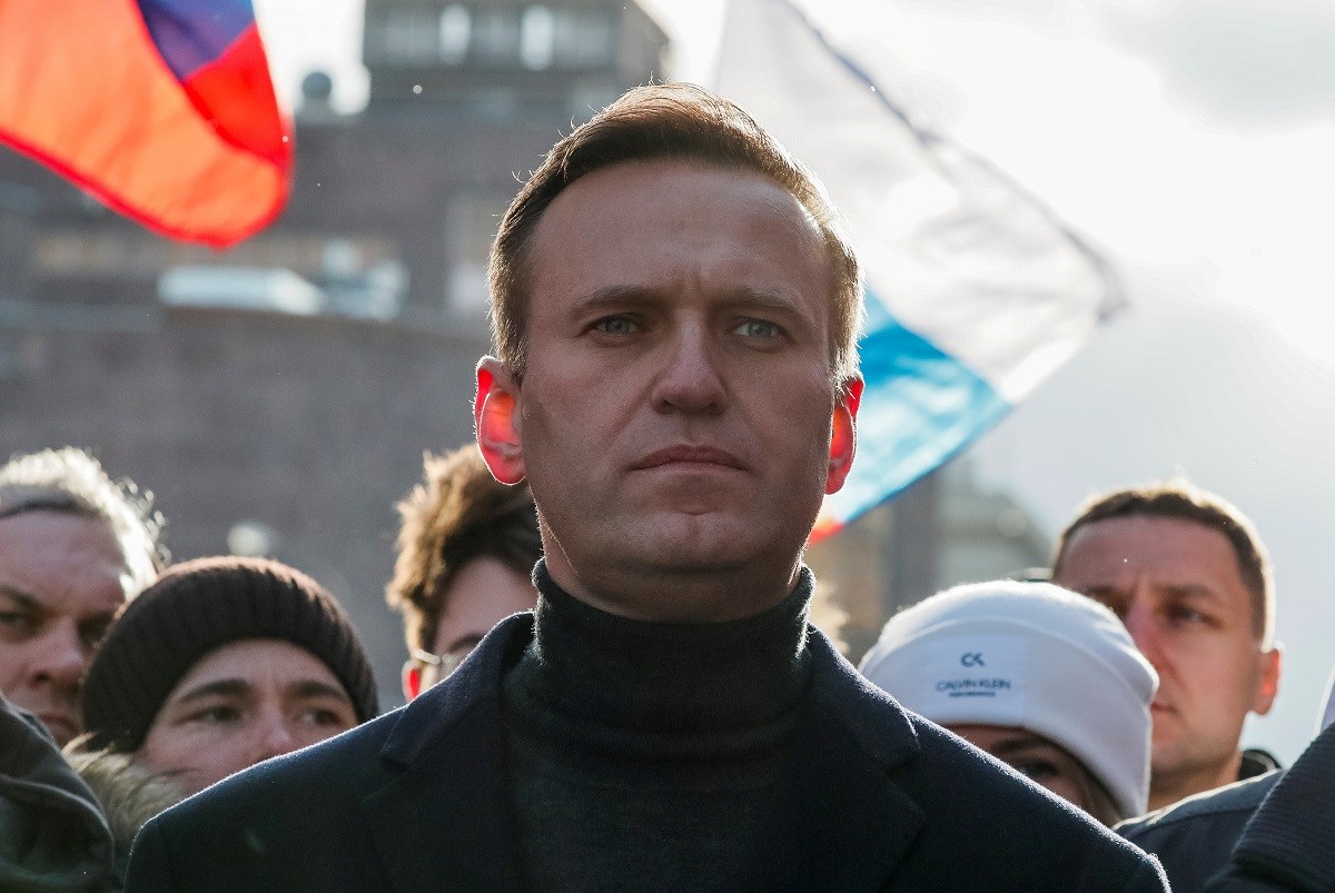 Navalni, en una concentració el 2020