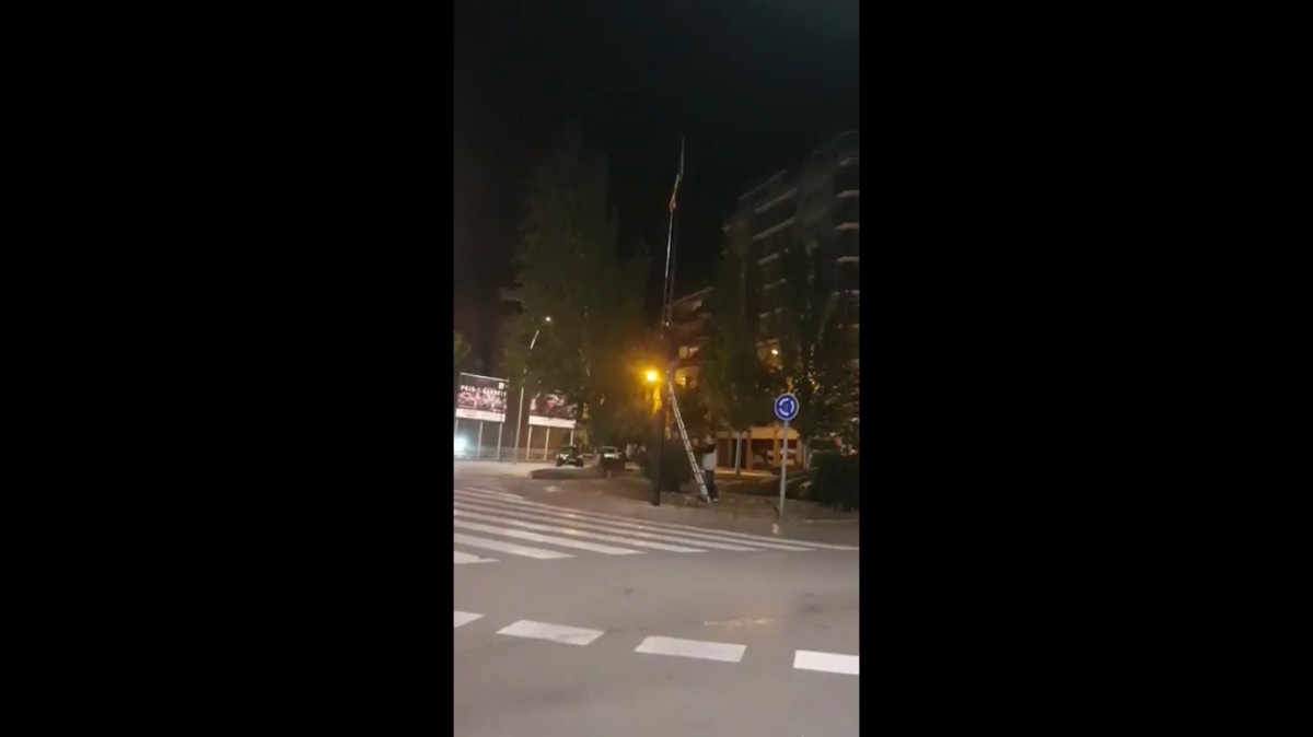 VIDEO de l'acció dels espanyolistes a Manresa