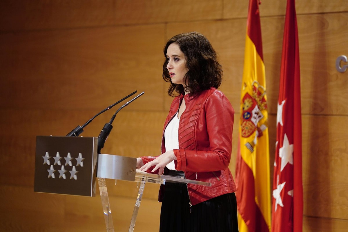 La presidenta madrilenya, Isabel Díaz Ayuso.